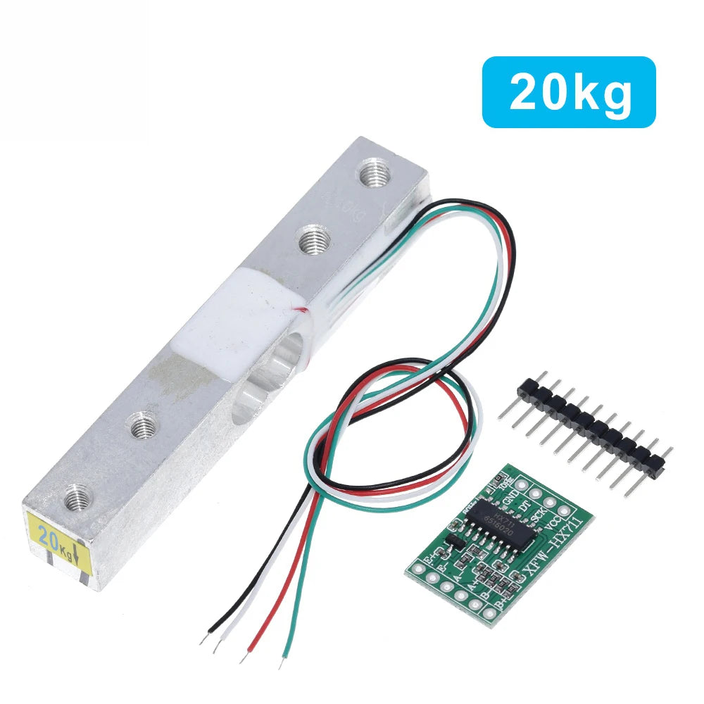 Load Cell Weight Sensor 1KG 5KG 10KG 20KG HX711 Module Electronic Scale Aluminum Alloy Weighing Pressure Sensor Ad Module