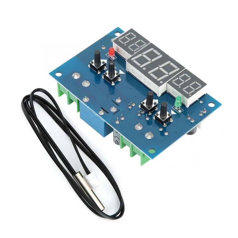 W1401 Thermostat Intelligent Digital Led Display Module Thermostat Temperature Controller Module NTC Sensor Module W1401 DC 12V