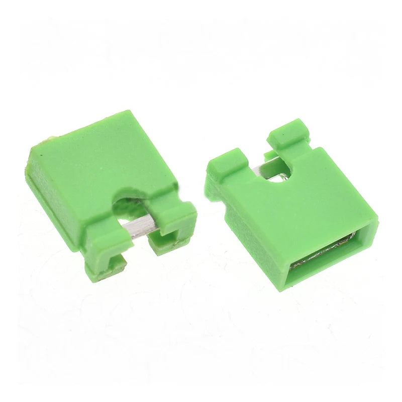 100PCS Pitch jumper shorted cap & Headers & Wire Housings 2.54MM SHUNT Black yellow white green red blue