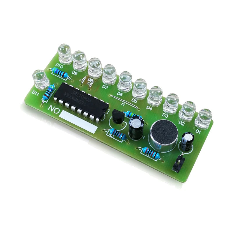 Voice activated LED Water Light Kit CD4017 Lantern Control Fun Electronic Production Teaching Training Diy Electronic Kit Module