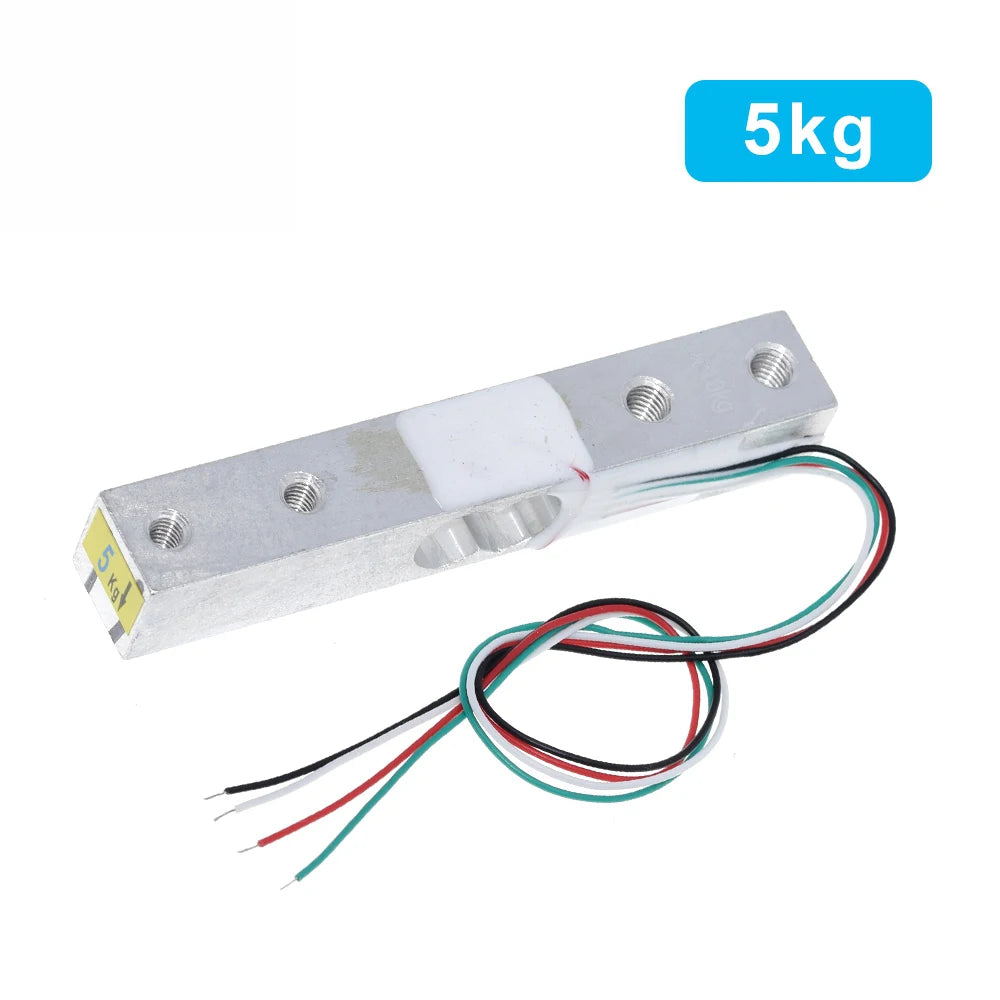 Load Cell Weight Sensor 1KG 5KG 10KG 20KG HX711 Module Electronic Scale Aluminum Alloy Weighing Pressure Sensor Ad Module
