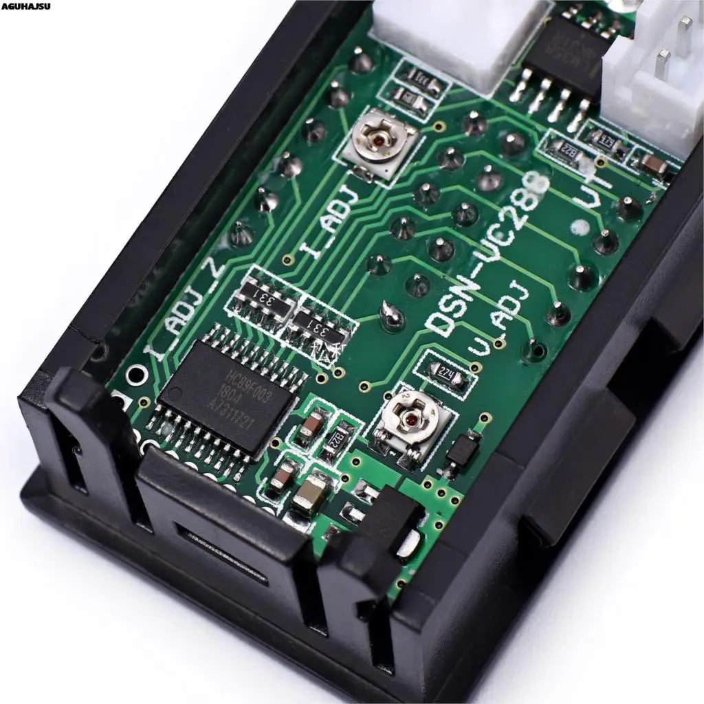0.28 inches led DC0-100V 10A Digital Voltmeter Ammeter 2 in1 Multimeter 12V/24V Voltage Ampere Meter Volt Amp Gauge Panel Dual Display