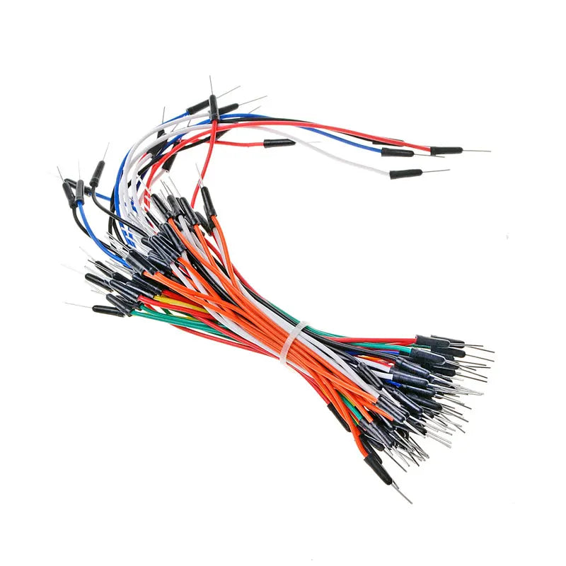 65pcs/Lot New Solderless Flexible Breadboard Jumper wires Cables Bread plate line