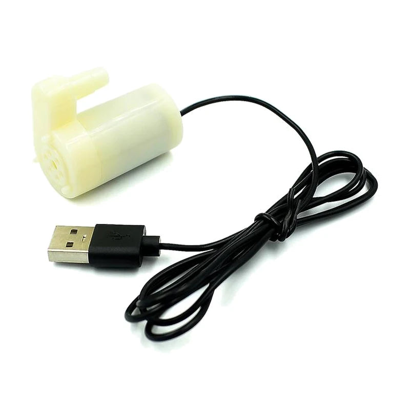 Mute Mini Micro Motor de La Bomba Sumergible Bombas De Agua DC 3-5 V 70-120L/H unidad USB