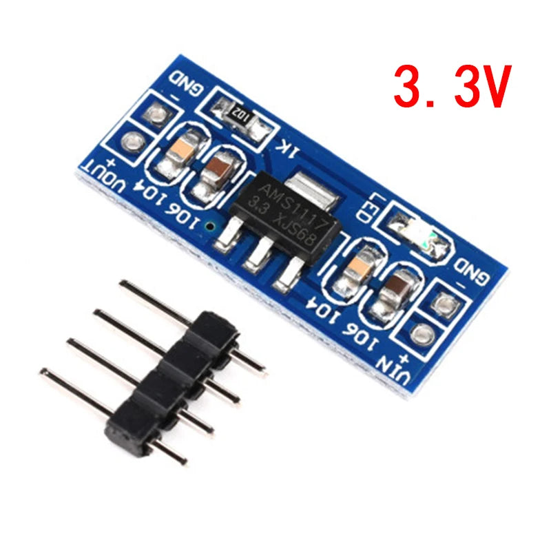 5pcs AMS1117 1.2V 1.5V 1.8V 2.5V 3.3V 5V power supply module AMS1117-5.0V power module AMS1117-3.3V