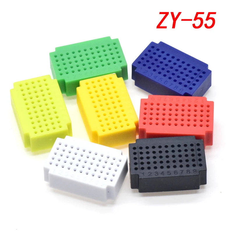7pcs/1set ZY-25/55 ZY25 mini mini solderless breadboard PCB board test board solder Free