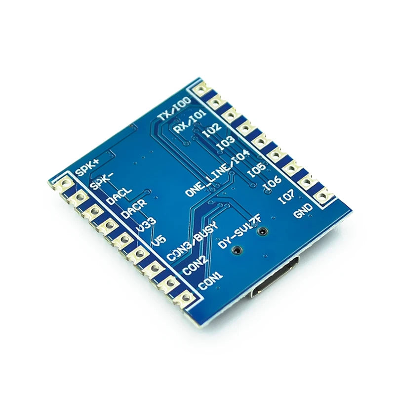 MP3 Player Module Voice Module 4MB Voice Playback IO Trigger Serial Port Control USB Download FLash DY-SV17F