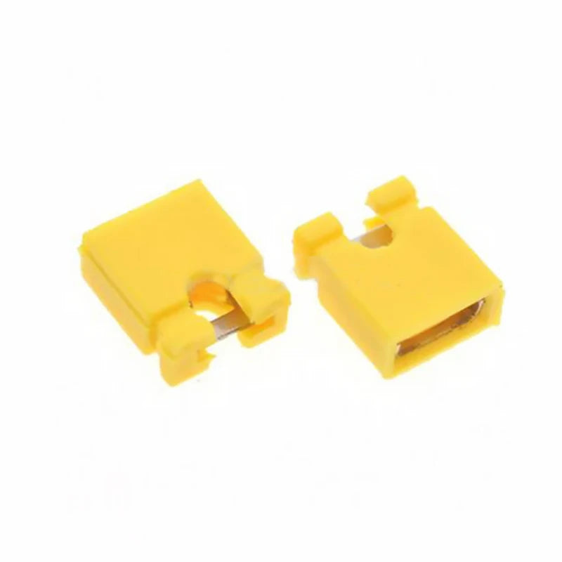 100PCS Pitch jumper shorted cap & Headers & Wire Housings 2.54MM SHUNT Black yellow white green red blue