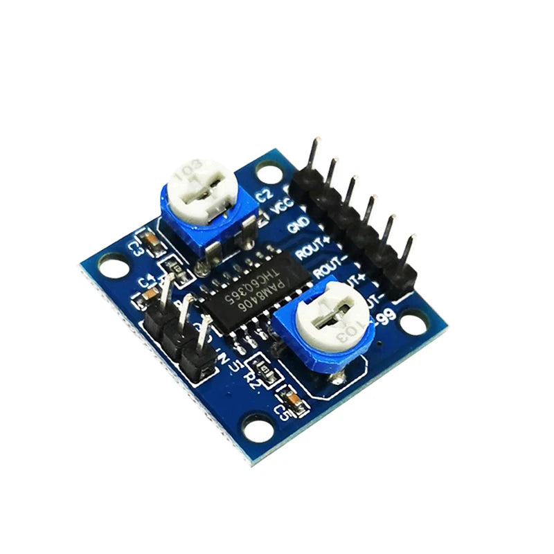 1PCS PAM8406 Digital Amplifier Board With Volume Potentiometer 5Wx2 Stereo