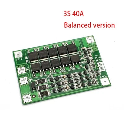 3S/4S 40A 60A Li-ion Lithium Battery Charger Protection Board 18650 BMS For Drill Motor 11.1V 12.6V/14.8V 16.8V Enhance/Balance