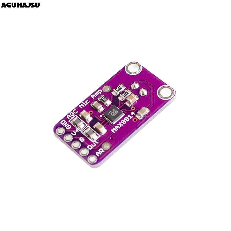 MAX9814 Microphone AGC Amplifier Board Module Auto Gain Control for Arduino Programmable Attack and Release Ratio Low THD