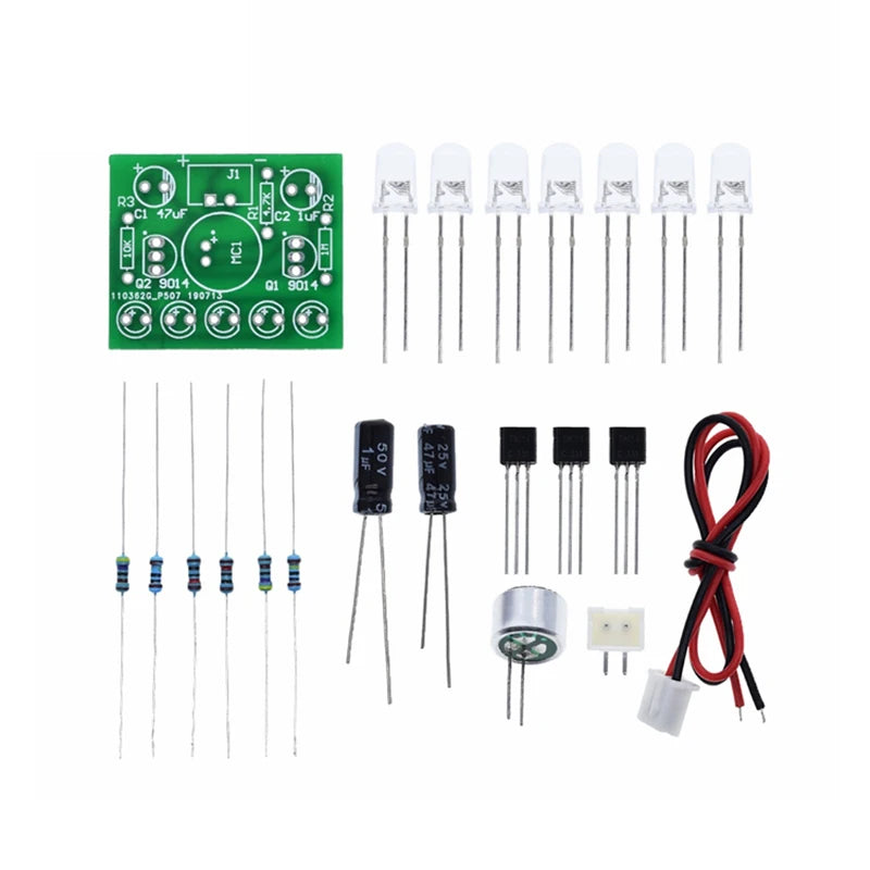 Electronic Funny Kit Voice Control Melody lamp LED Melody Light DIY Production Suite Learning Electronic Kits PCB laboratory