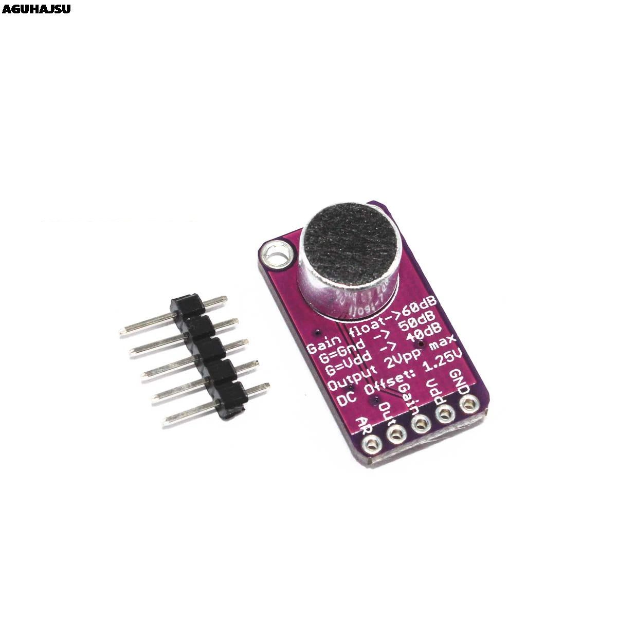 MAX9814 Microphone AGC Amplifier Board Module Auto Gain Control for Arduino Programmable Attack and Release Ratio Low THD