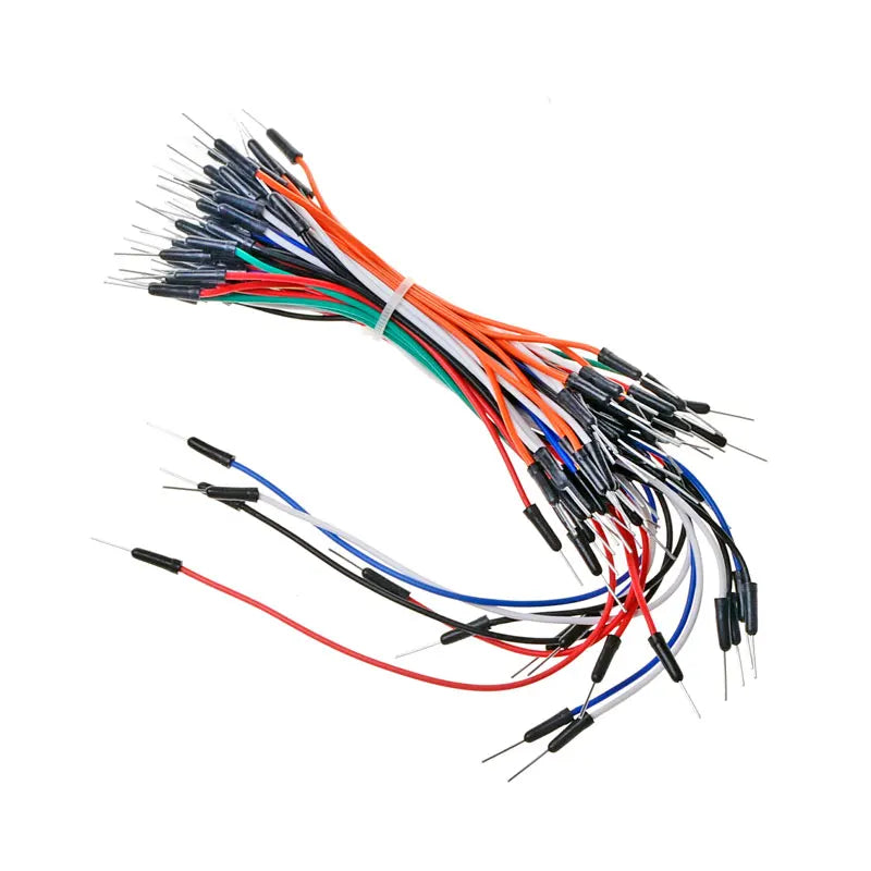 65pcs/Lot New Solderless Flexible Breadboard Jumper wires Cables Bread plate line
