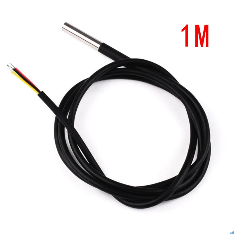 DS1820 Stainless steel package Waterproof DS18b20 temperature probe temperature sensor 18B20 for arduino