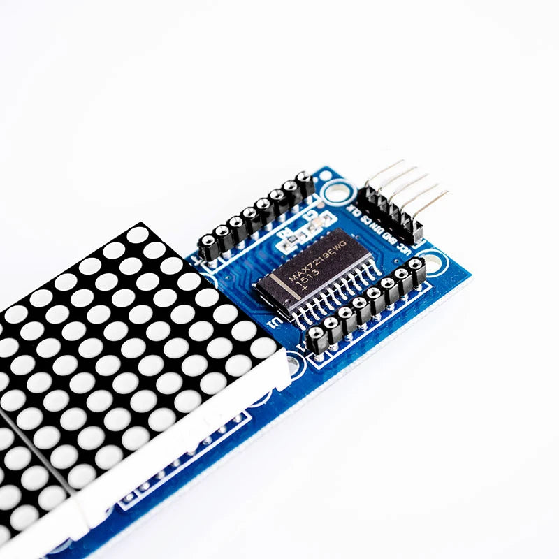 MAX7219 Dot Matrix Module For Arduino Microcontroller 4 In One Display with 5P Line