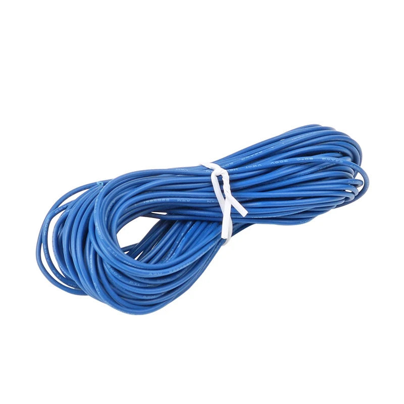 10M UL-1007 24AWG Hook-up Wire 80C / 300V Cord DIY Electrical Wire cable Red/Black/Blue/Yellow