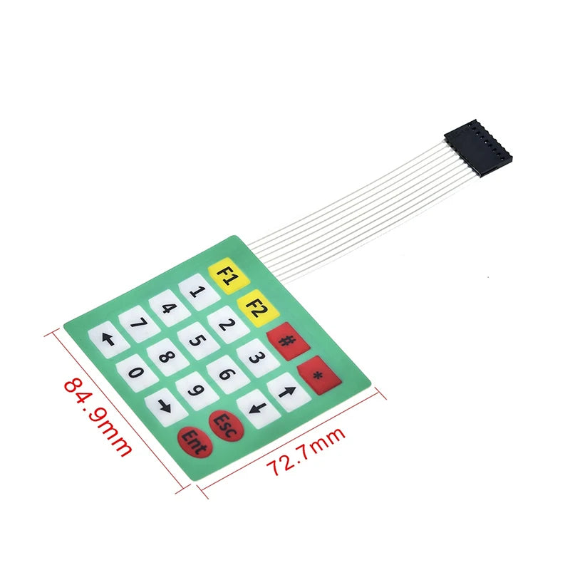 New 4 12 16 20 Key 4*4 Membrane Switch Keypad 1x4 3x4 4x4 4*5 Matrix Array Matrix keyboard for arduino smart car