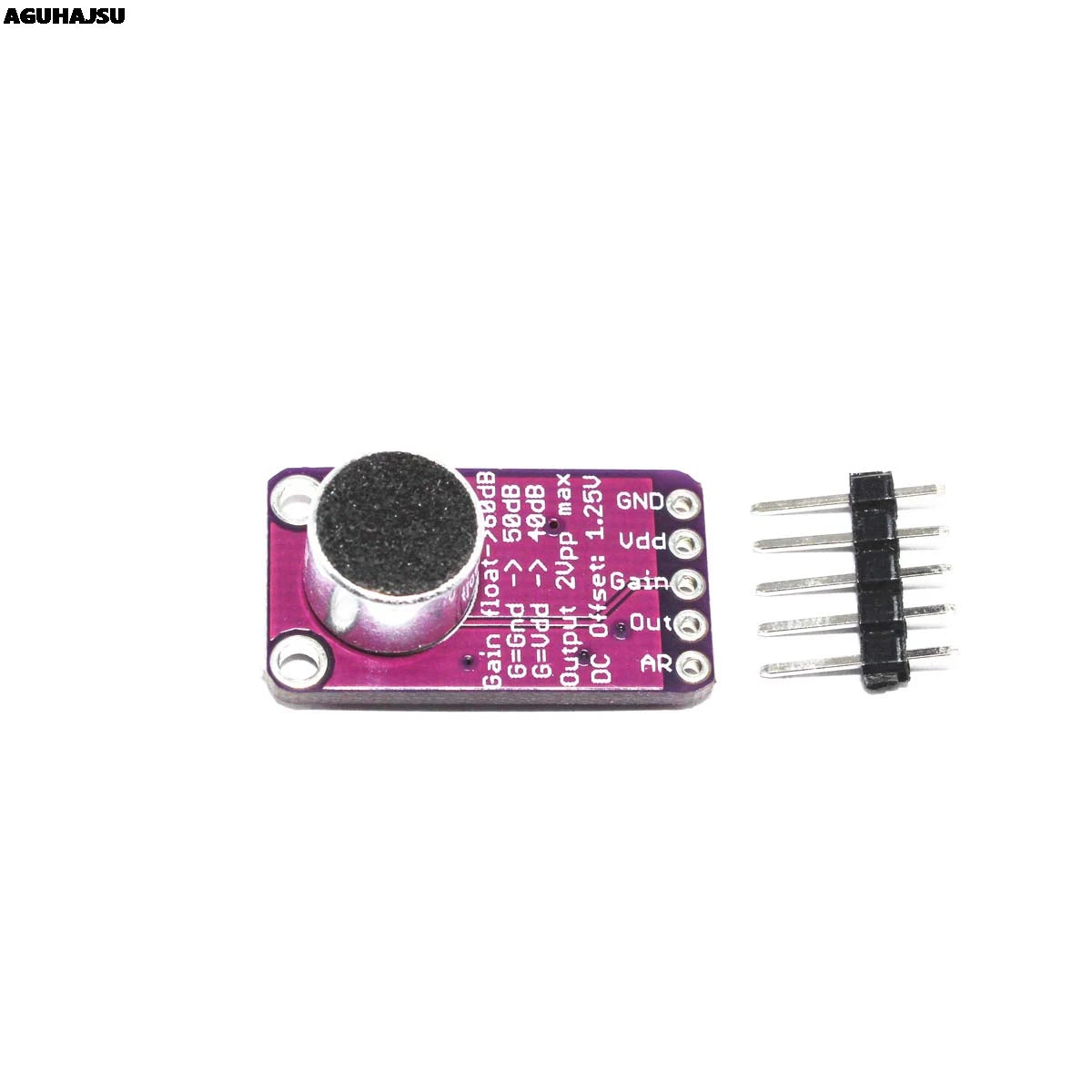MAX9814 Microphone AGC Amplifier Board Module Auto Gain Control for Arduino Programmable Attack and Release Ratio Low THD