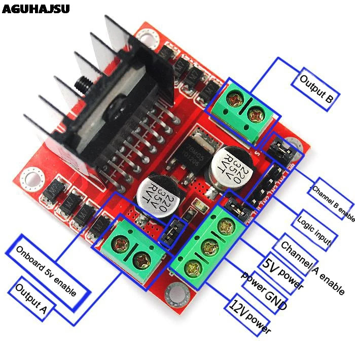 1pcs L298N driver board module L298 stepper motor smart car robot breadboard peltier High Power