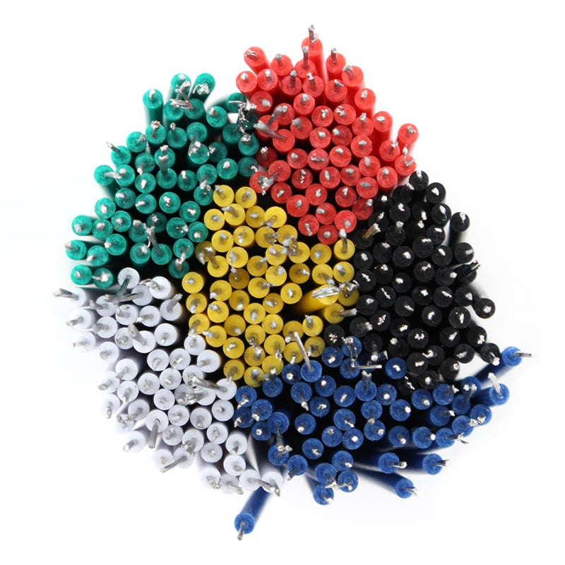 100PCS 20CM Color Flexible Two Ends Tin-plated Breadboard Jumper Cable Wires