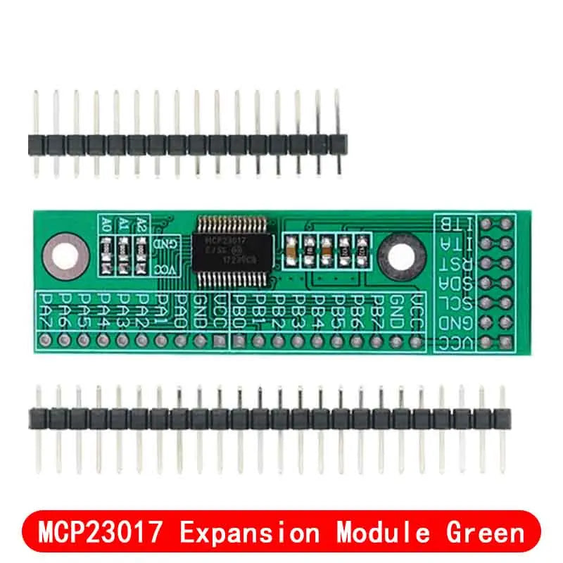 MCP23017 I2C Interface 16bit I/O Extension Module Pin Board IIC to GIPO Converter 25mA1 Drive Power Supply for Arduino and C51