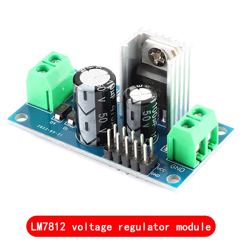 LM7805 LM7809 LM7812 DC/AC Three Terminal Voltage Regulator Power Supply Module 5V 9V 12V Output Max 1.2A