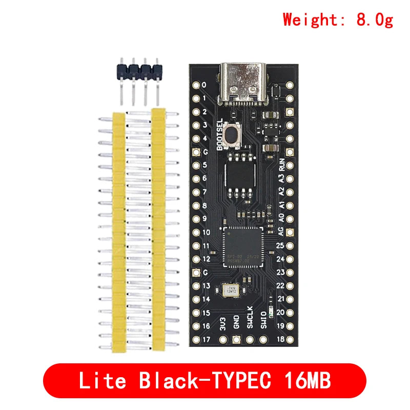 Raspberry Pi Pico Board RP2040 Dual-Core 264KB ARM Low-Power Microcomputers High-Performance Cortex-M0+ Processor