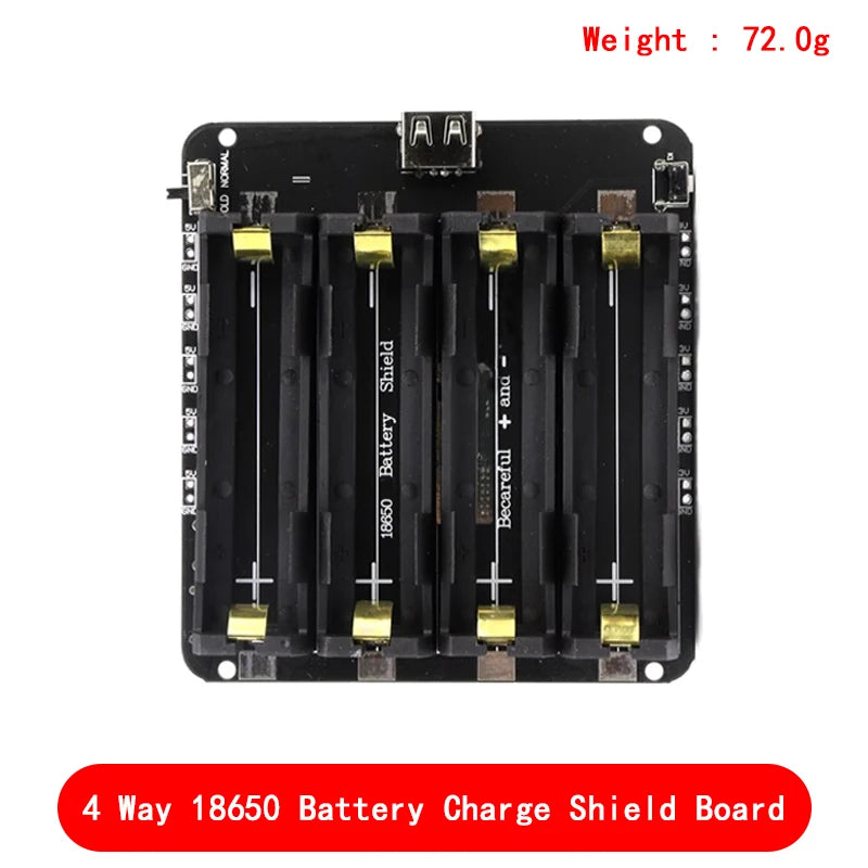 Two Voltage 18650 Lithium Battery Shield V8 Mobile Power Expansion Board Module 5V/3A 3V/1A Micro USB For Arduino ESP32 ESP8266