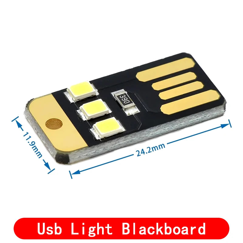 10pcs Camping Night Hiking Tent Lamp Light Outdoor Portable Energy Saving Flashlight Mini Ultra-thin Mobile USB LED Keychain