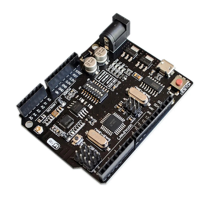 UNO R3 + WiFi ATmega328P+ESP8266 (32Mb memory) USB-TTL CH340G For Arduino Uno NodeMCU WeMos ESP8266 One New Arrival