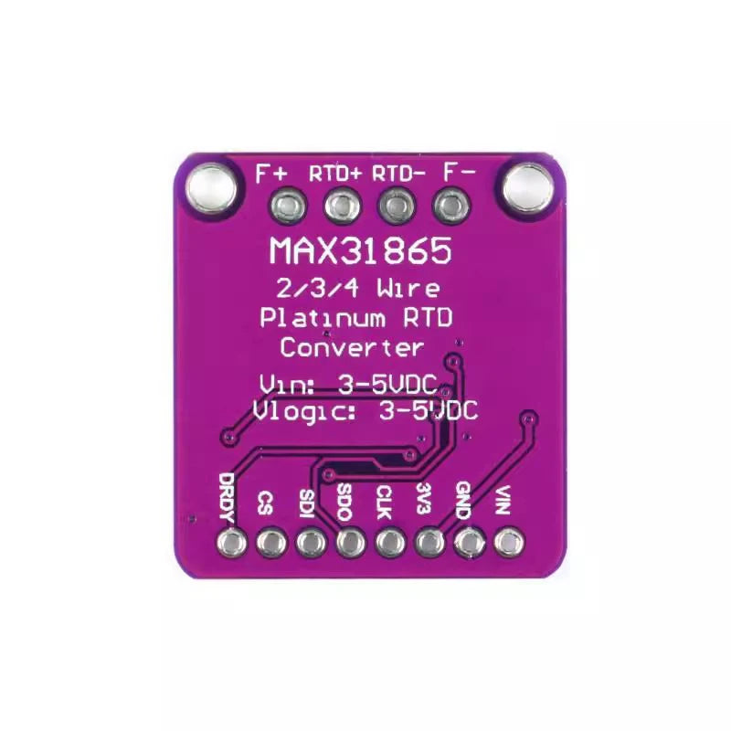MAX31865 PT100 to PT1000 RTD-to-Digital Converter Board Temperature Thermocouple Sensor Amplifier Module 3.3V/5V For Arduino