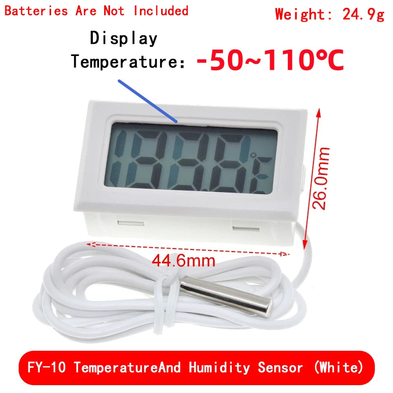 Mini LCD digital thermometer used for freezer temperature - 50-110¡æ refrigerator thermometer indoor and outdoor waterproof probe