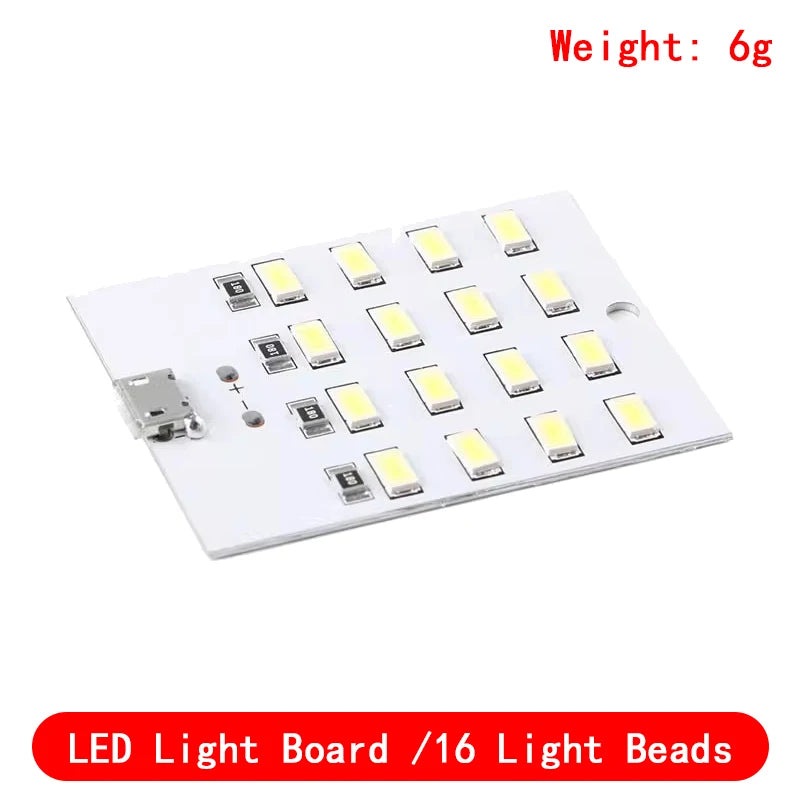 high quality 5730 smd 5V 430mA~470mA White Mirco Usb 5730 LED lighting panel USB mobile light Emergency light night light