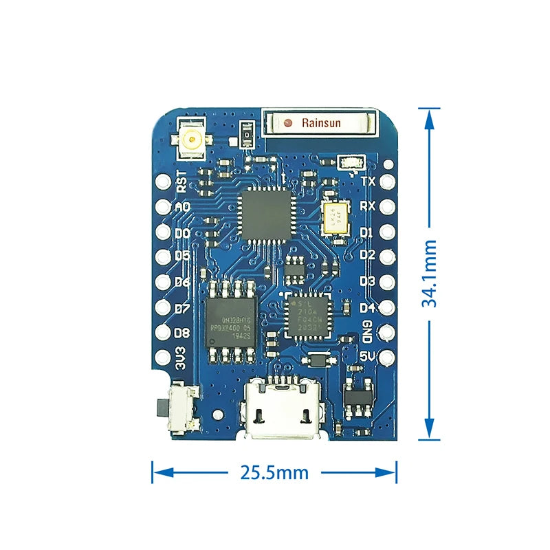 WeMos D1 Mini Pro V3.0 NodeMcu 4MB/16MB bytes Lua WIFI Internet of Things Development board based ESP8266 CH340G Nodemcu V2