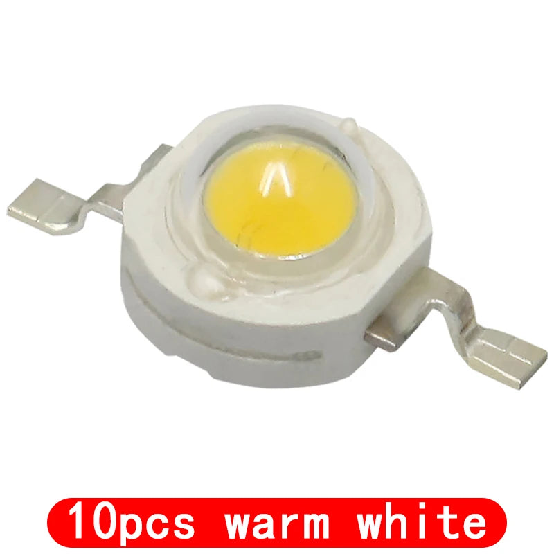 10PCS led 1W White 100-120LM LED Bulb IC SMD Lamp Light Daylight warm white High Power 1W LED Lamp bead