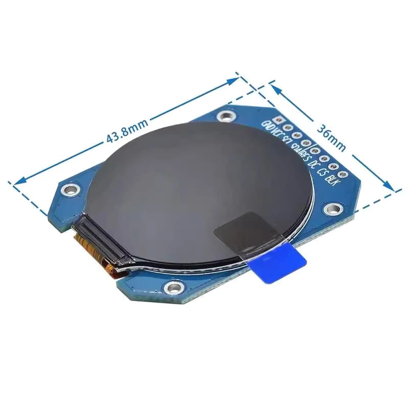 TFT Display 1.28 Inch TFT LCD Display Module Round RGB 240*240 GC9A01 Driver 4 Wire SPI Interface 240x240 PCB For Arduino