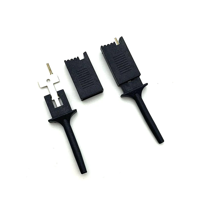 10pcs Test Hooks Clips For Logic Analyzers Logic Test Clip Flattening Test Flat Hook Connection