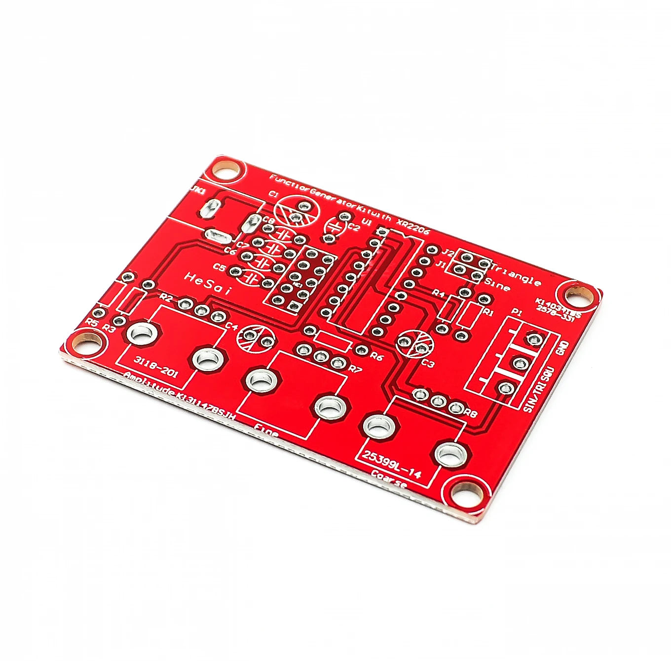 1Hz -1MHz XR2206 Function Signal Generator DIY Kit Sine/Triangle/Square Output Signal Generator Adjustable Frequency Amplitude