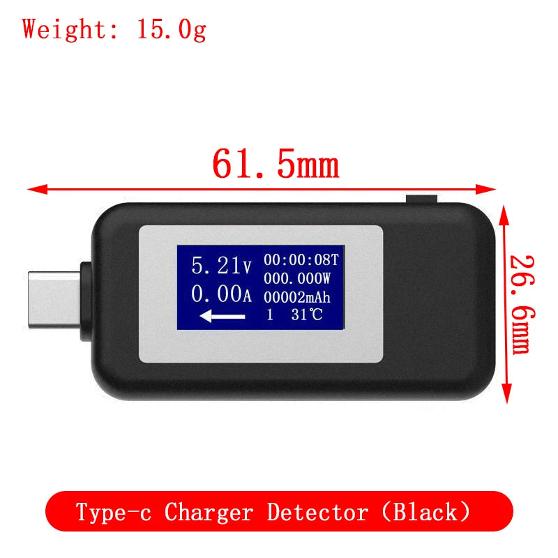 10 in 1 USB Tester DC Digital Voltmeter Amperimetro Current Voltage Meter Amp Volt Ammeter Detector Power Bank Charger Indicator