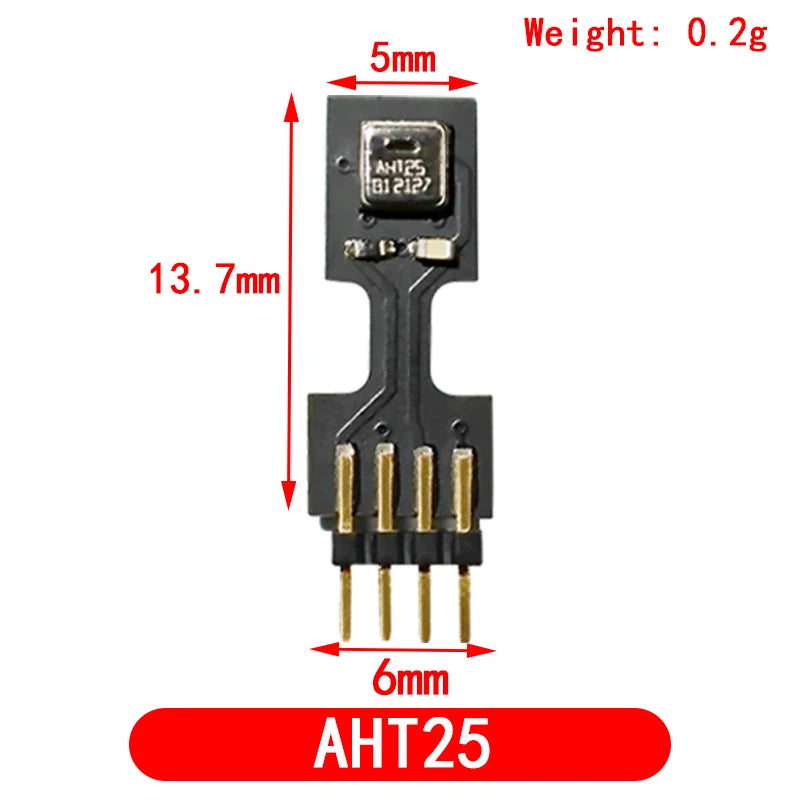 AHT10 AHT20 AHT21B AHT25 High Precision Digital Temperature and Humidity Sensor Measurement Module I2C Communication