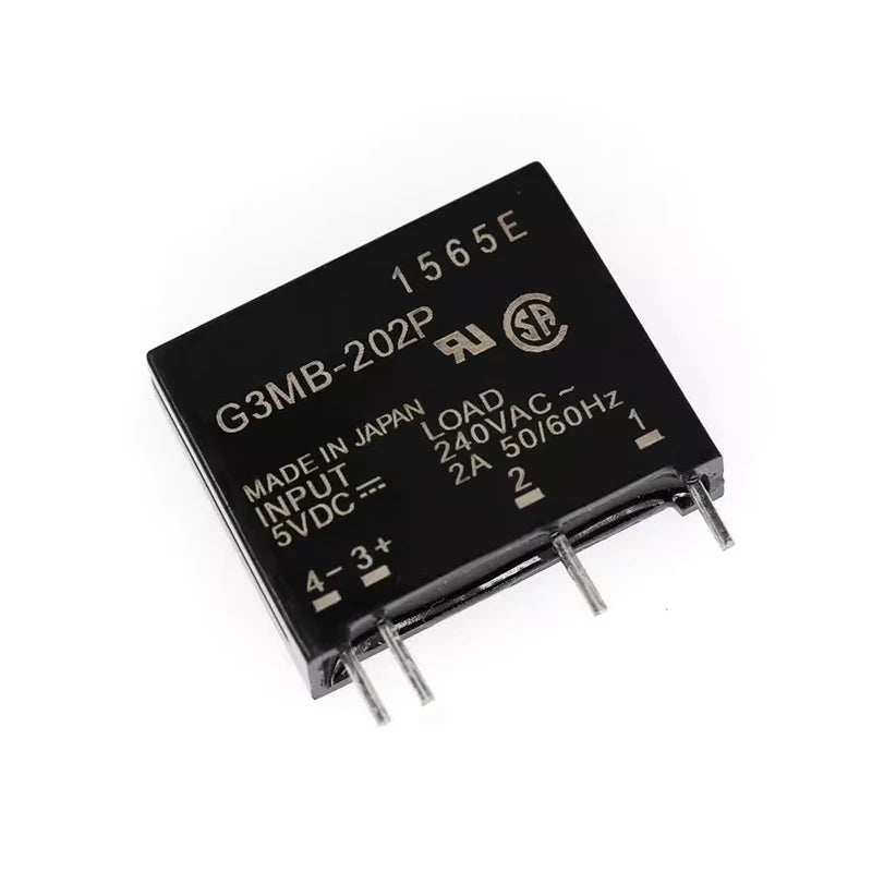 1Pcs 5V 12V 24V DC-AC Solid State Relay Module G3MB-202P G3MB 202P PCB SIP SSR AC 240V 2A Snubber Circuit Resistor Relay Switch