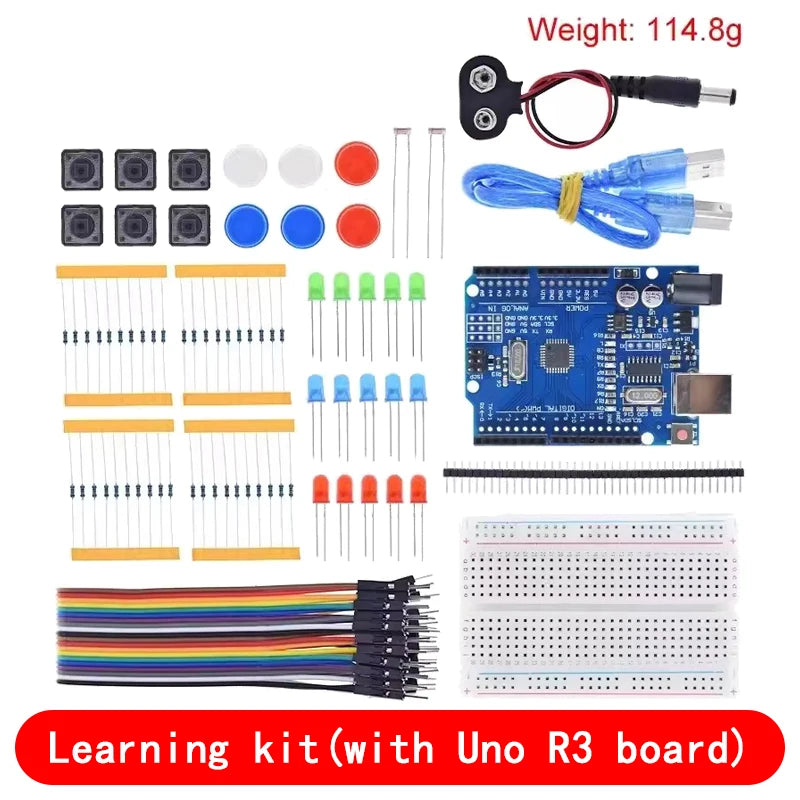Starter Kit For UNO R3 Mini Breadboard LED Jumper Wire Button For Arduino Diy Kit School Education Lab