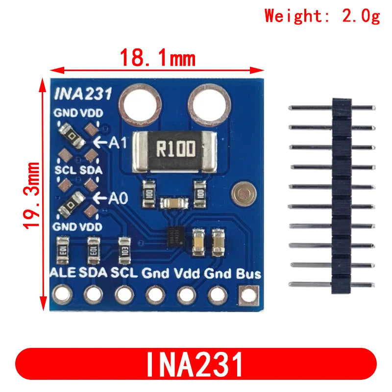 226 INA226 INA231 IIC interface Bi-directional current/power monitoring sensor module
