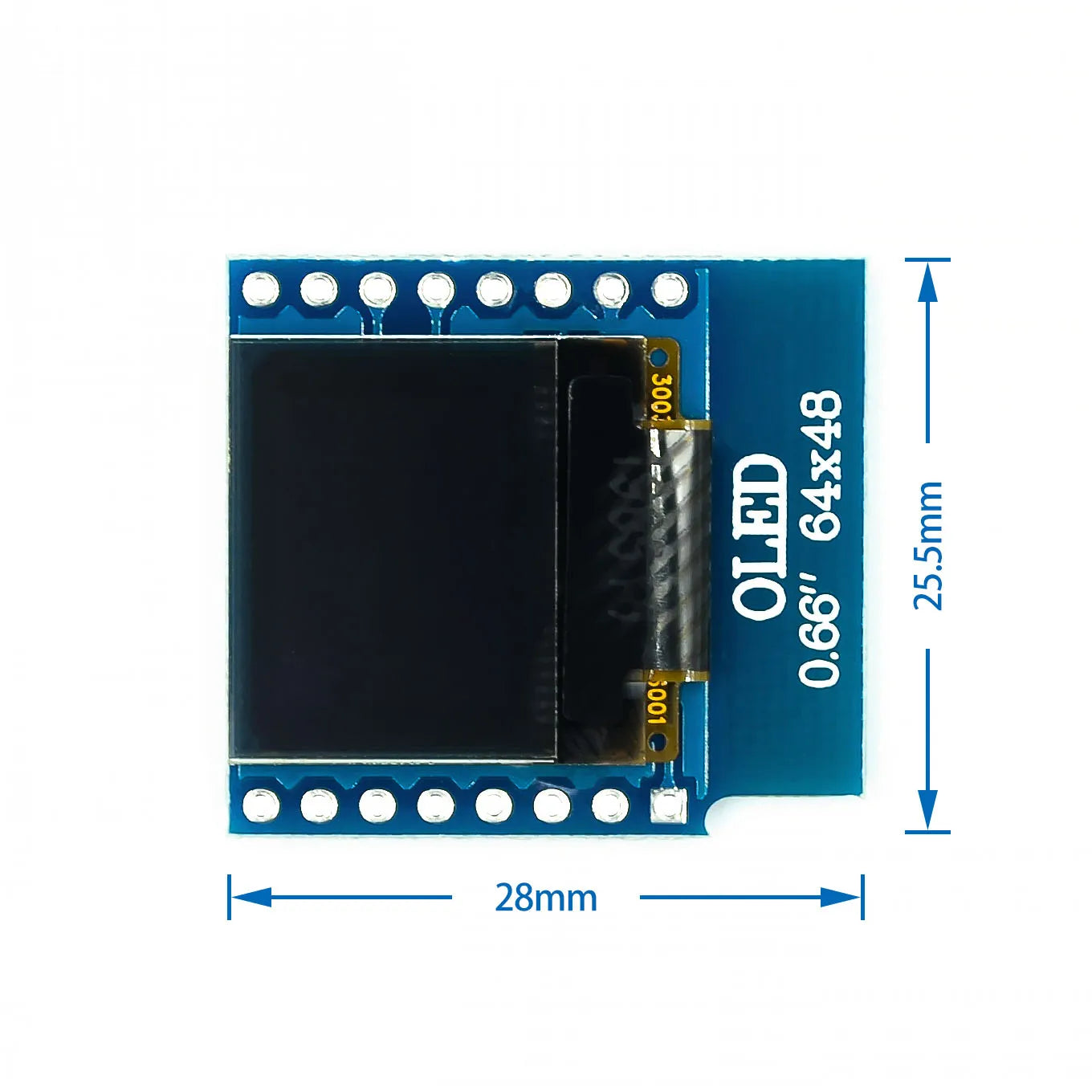 0.66 inch OLED Display Module for WEMOS D1 MINI ESP32 Module Arduino AVR STM32 64x48 0.66 LCD Screen IIC I2C OLED