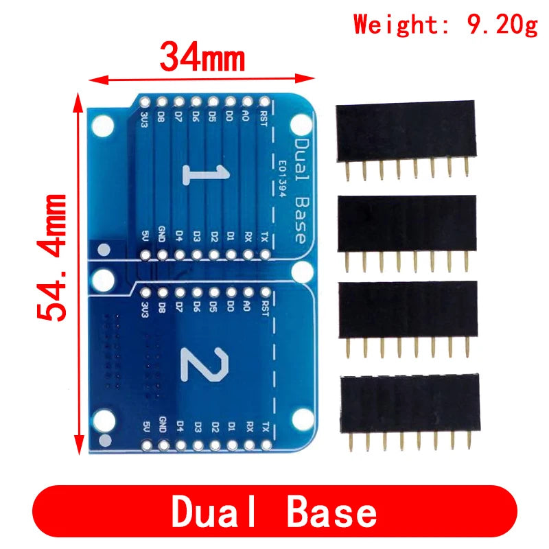 Esp8266 D1 Mini Pro Wifi Nodemcu Data Logger Shield Ds1307 Battery 0.66 Oled Dc Power Buzzer V1.0.0 Dual Base For Wemos Diy Kit