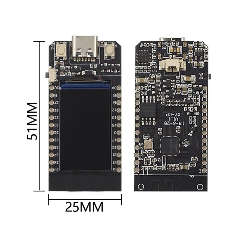 T-Display ESP32 WiFi And Bluetooth-Compatible Module Development Board 1.14 Inch LCD Control