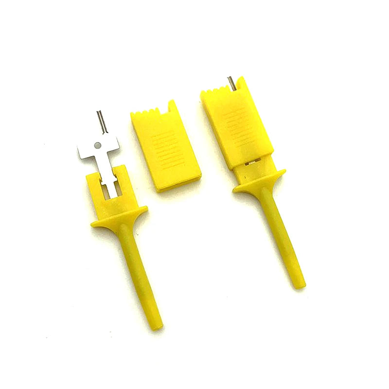 10pcs Test Hooks Clips For Logic Analyzers Logic Test Clip Flattening Test Flat Hook Connection