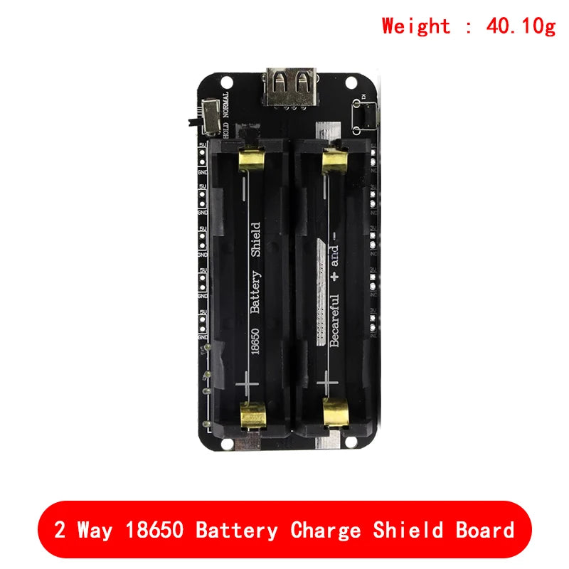 Two Voltage 18650 Lithium Battery Shield V8 Mobile Power Expansion Board Module 5V/3A 3V/1A Micro USB For Arduino ESP32 ESP8266