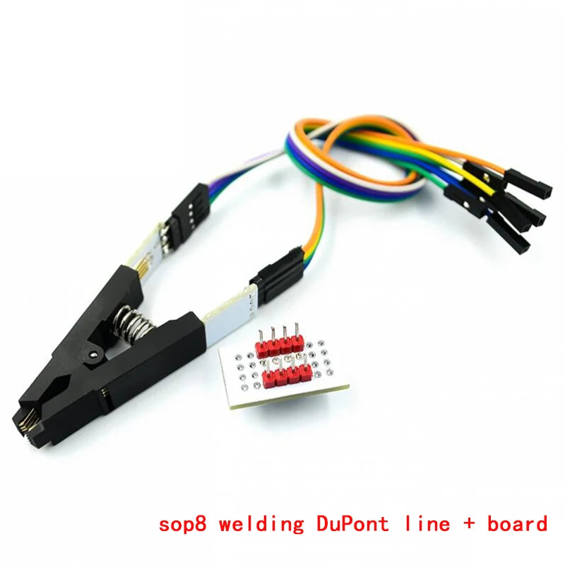 Programmer Test clip SOP8 Eight-pin BIOS clip Wide and narrow body 8-pin universal clip Adapter clip IC Socket Burning chip clip
